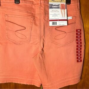 NWT Seven7 size 14 weekend Bermuda orange